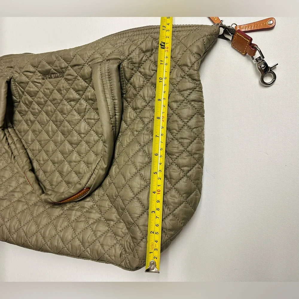 MZ Wallace Travel Quilted Tote in Olive - Picture 6 of 12